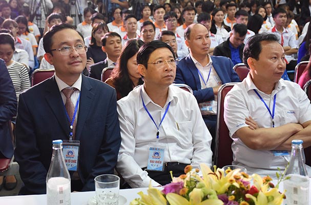 Đồng chí Phạm Minh Thường - Giám đốc Sở Tư pháp tỉnh Ninh Bình tham dự tại  Lễ phát động Cuộc thi trực tuyến toàn quốc “Pháp luật học đường”