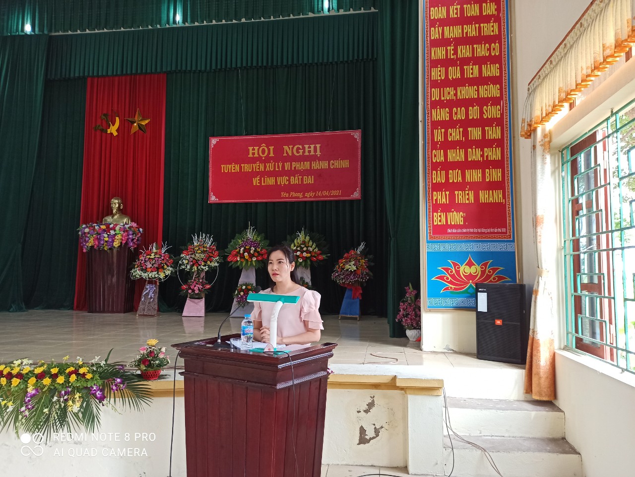 Tuyên truyền pháp luật về xử phạt vi phạm hành chính trong lĩnh vực bảo vệ môi trường, đất đai tại xã Yên Phong, huyện Yên Mô