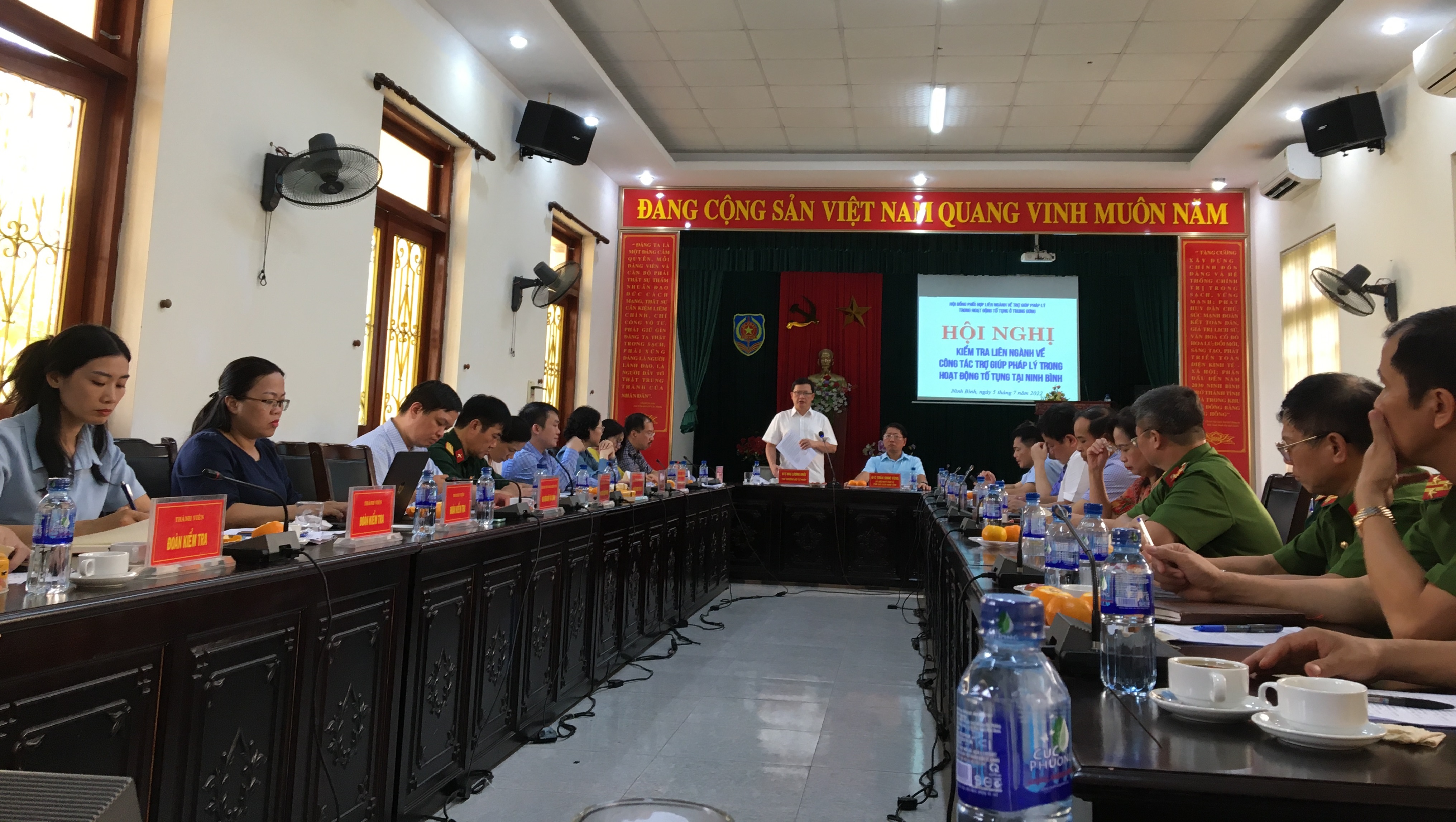 Kiểm tra liên ngành về trợ giúp pháp lý trong hoạt động tố tụng tại Ninh Bình