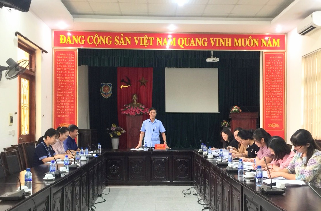 Tổ chức thẩm định Dự thảo Nghị quyết quy định một số nội dung chi, mức chi đặc thù cho công tác y tế dự phòng - dân số trên địa bàn tỉnh Ninh Bình