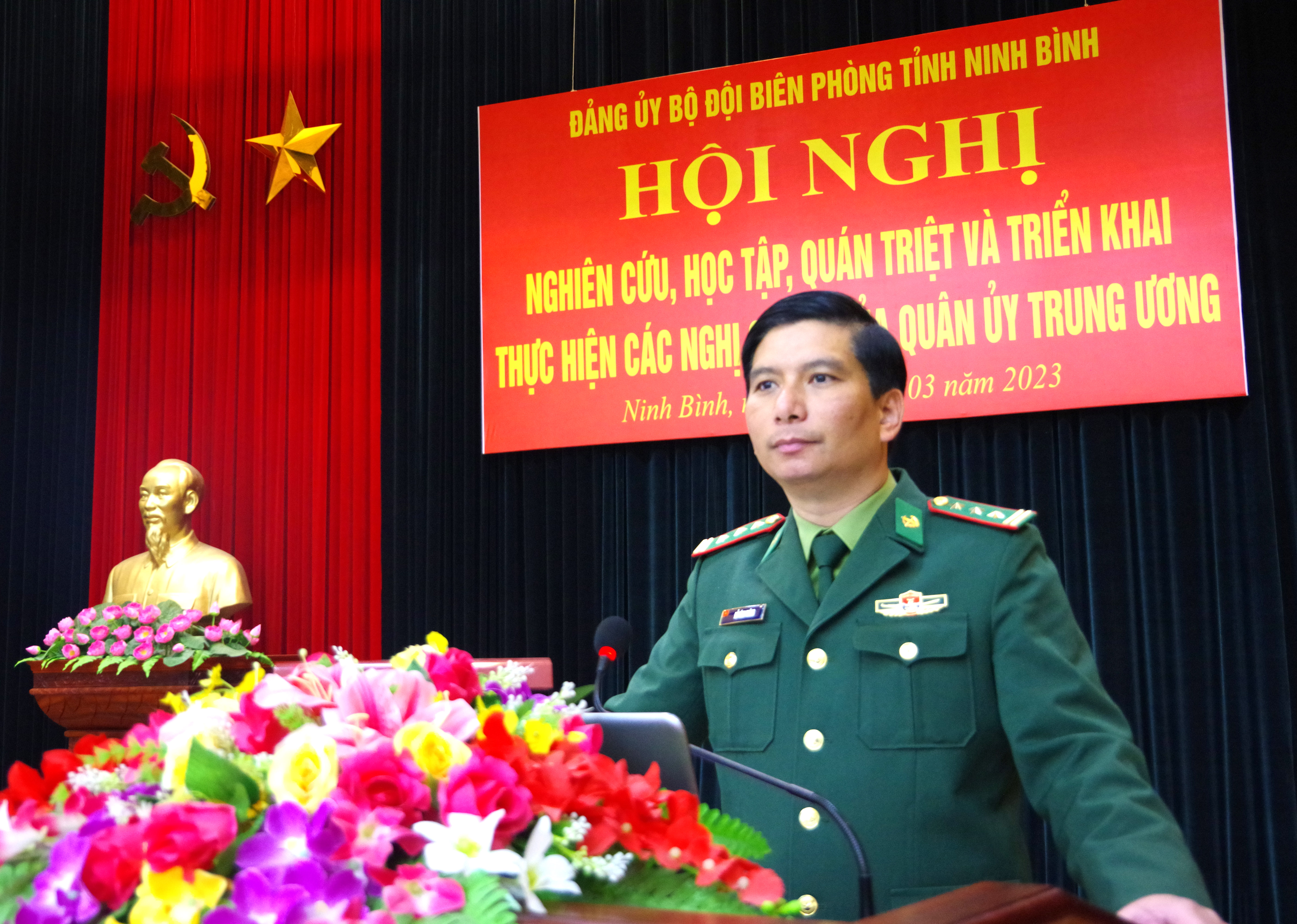Đảng uỷ Bộ đội biên phòng tỉnh Ninh Bình tổ chức Học tập, quán triệt các nghị quyết của Quân uỷ Trung ương