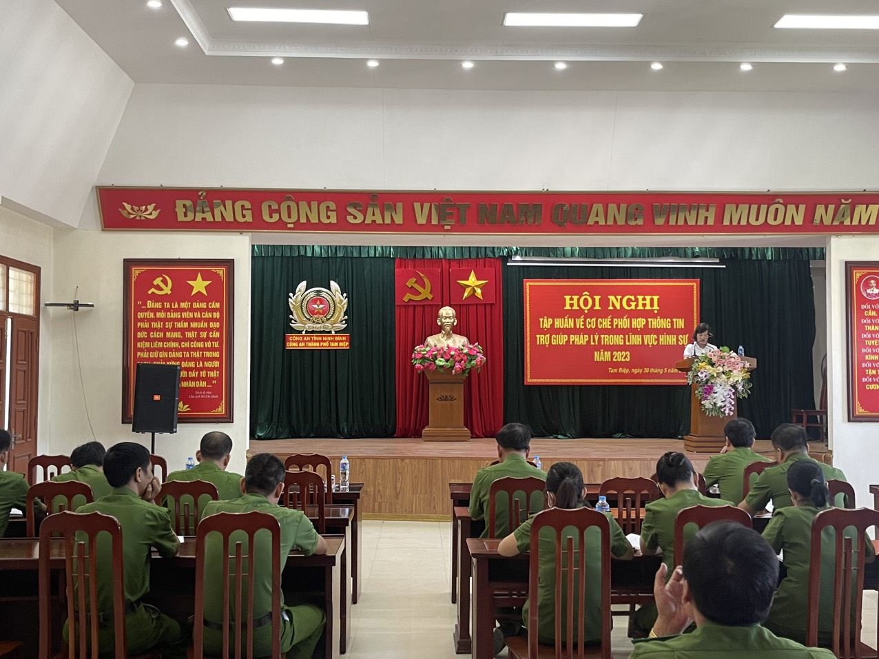 Hội nghị tập huấn về cơ chế phối hợp thông tin trợ giúp pháp lý trong lĩnh vực hình sự trên địa bàn huyện Yên Khánh và thành phố Tam Điệp